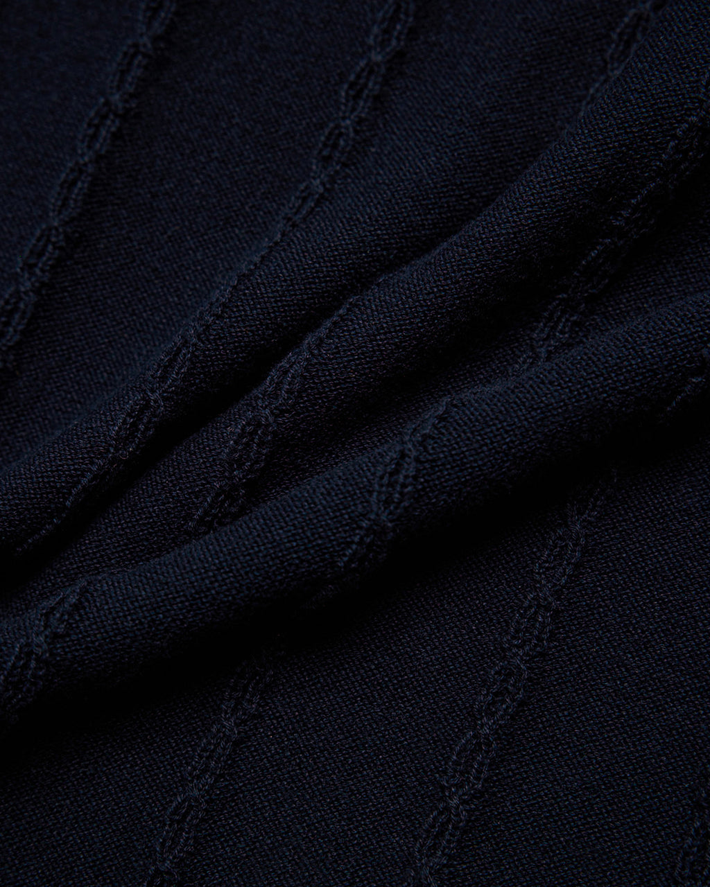 Cable Tee - Navy Blue