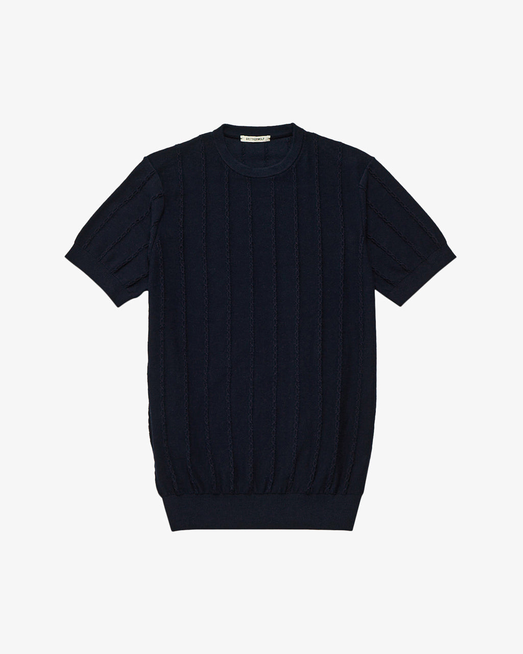 Cable Tee - Navy Blue