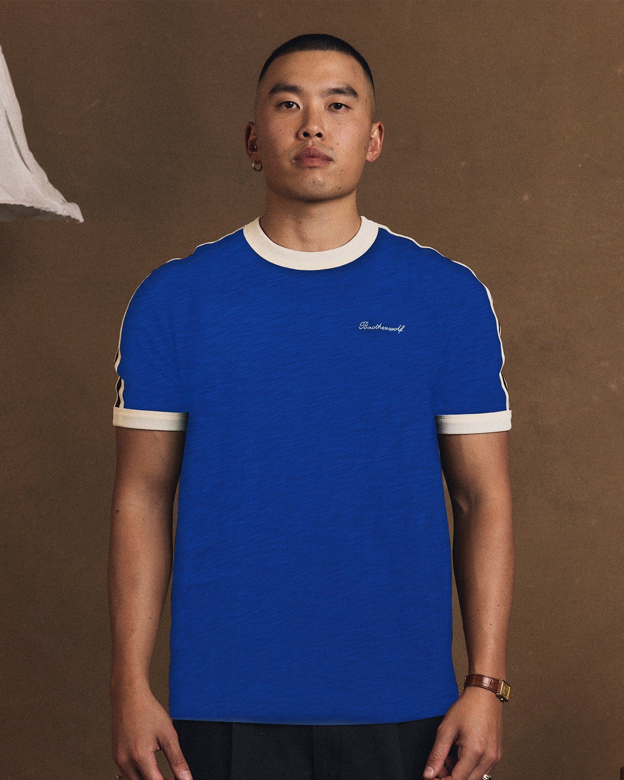 Ringer Tee - Blue