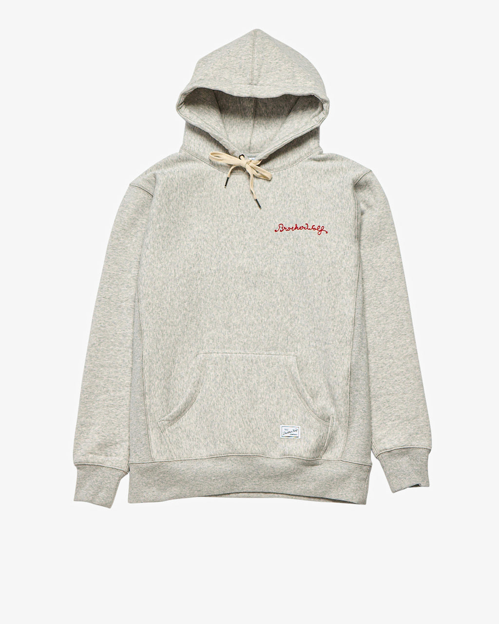 Chain Stitch Hood - White Marle