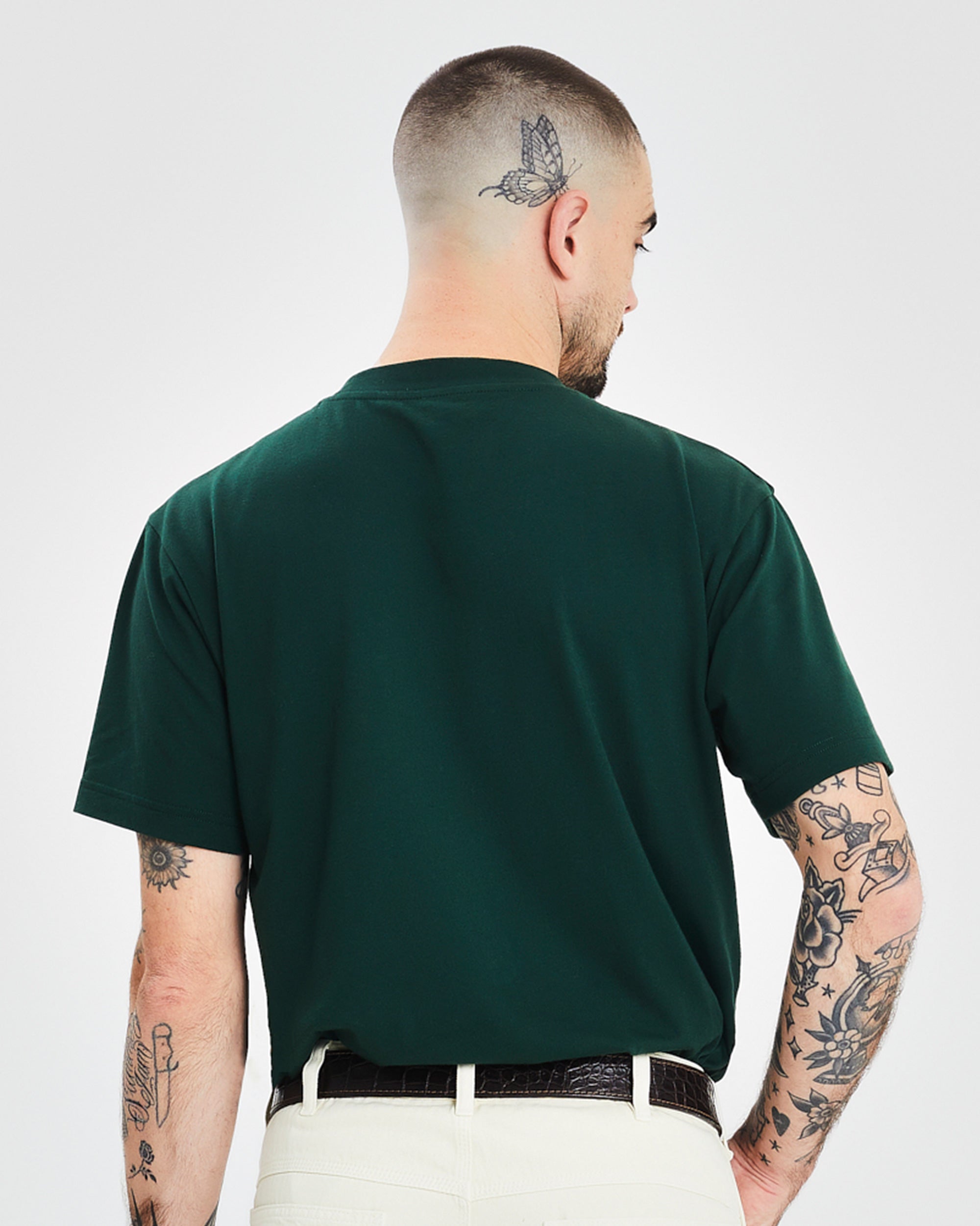 Patch Pocket Tee - Bottle Green
