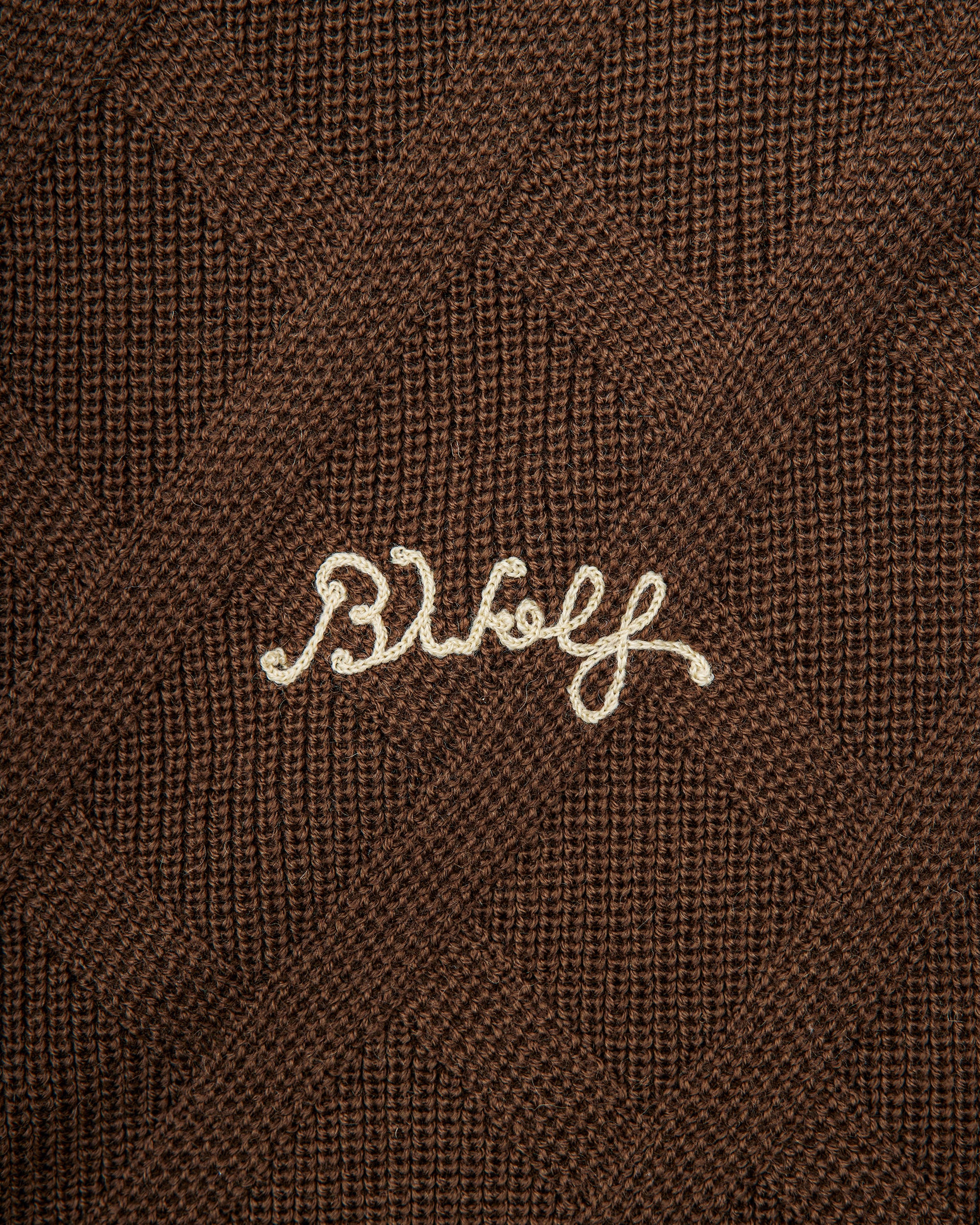 Plaid Knit - Brown