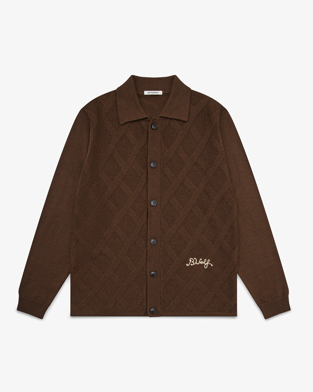 Plaid Knit - Brown