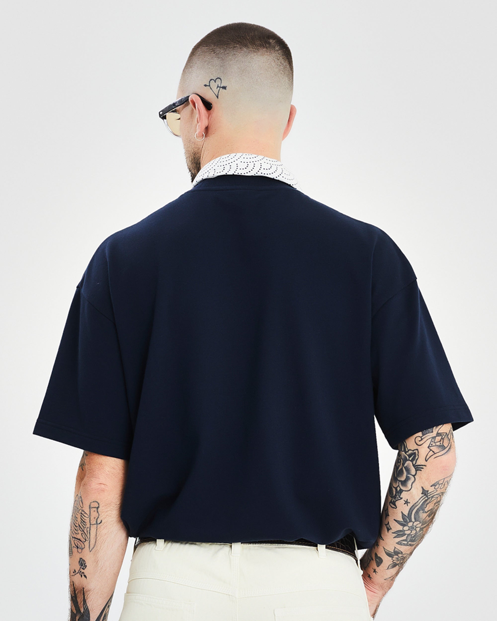 Oversized Tee - Navy