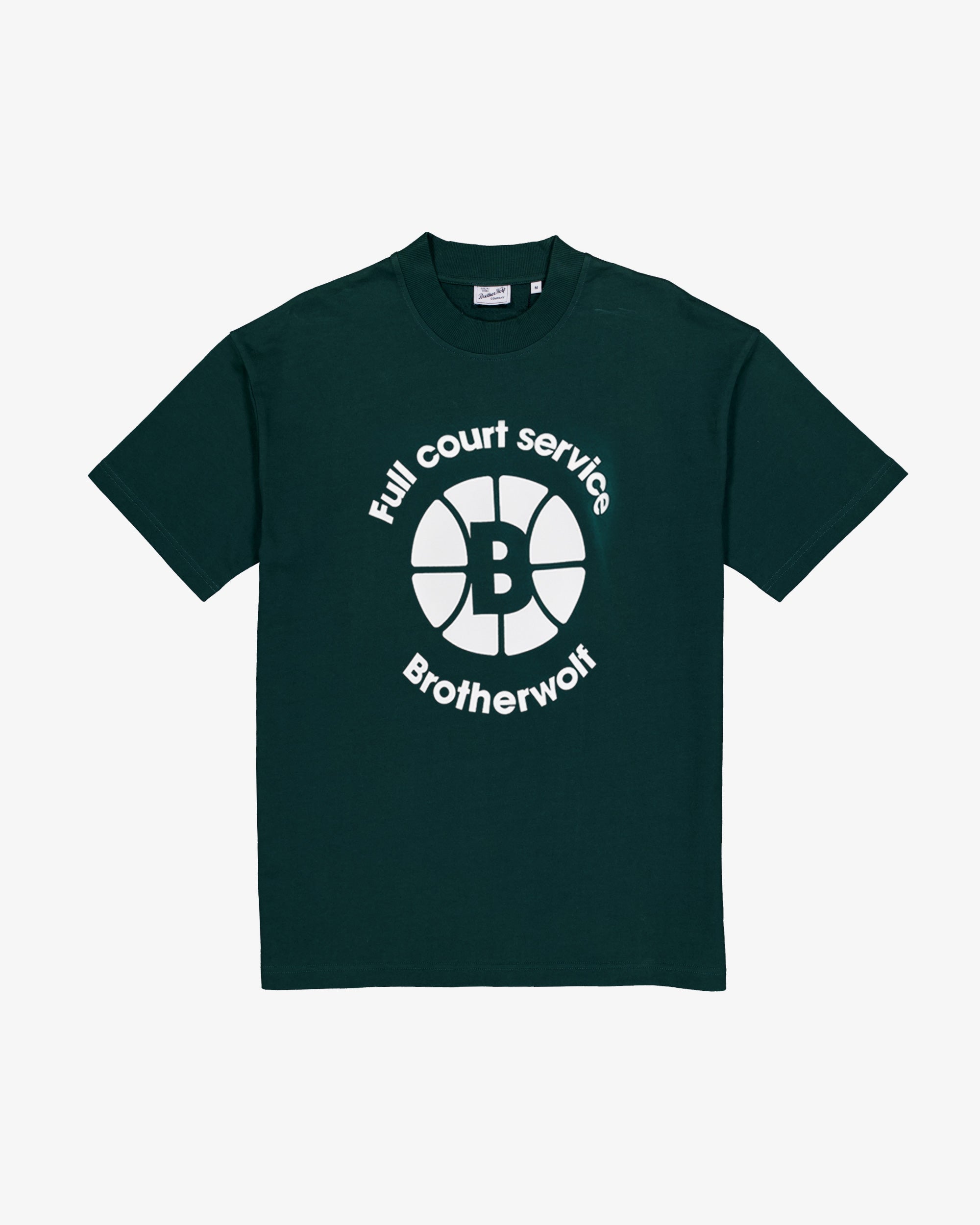 Oversized Tee (Full Court Service Print) - Green