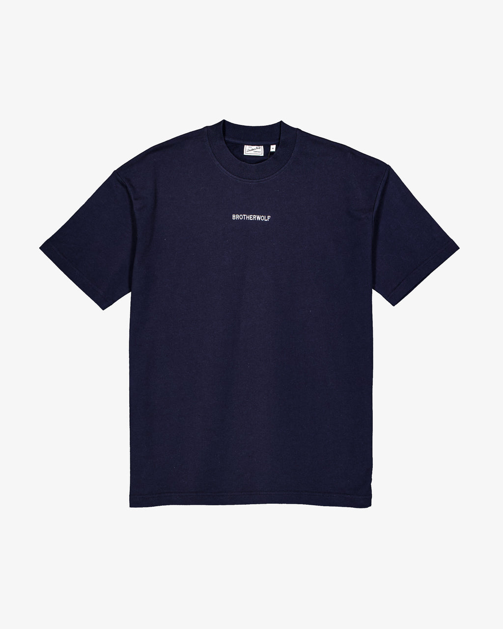Oversized Tee (Signature Brother Wolf Embroidery)  - Navy