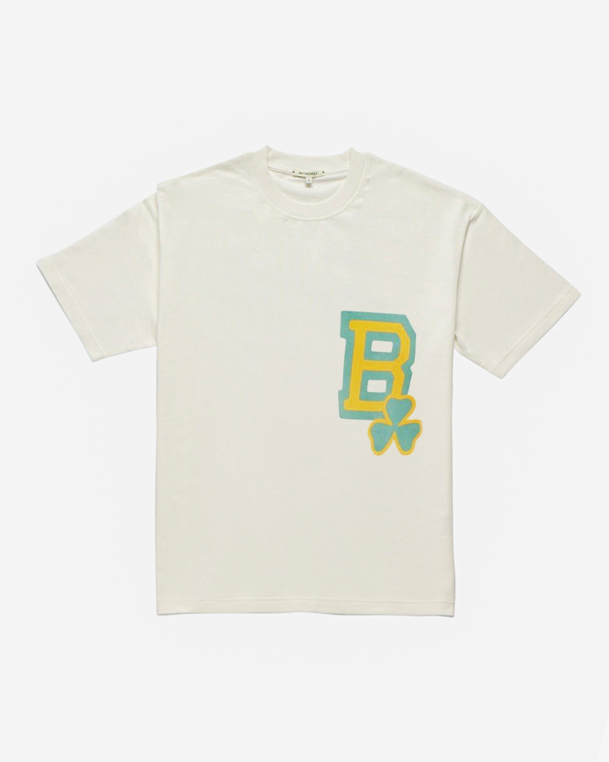 Oversized Tee (B Shamrock Flocking Print) - Off white