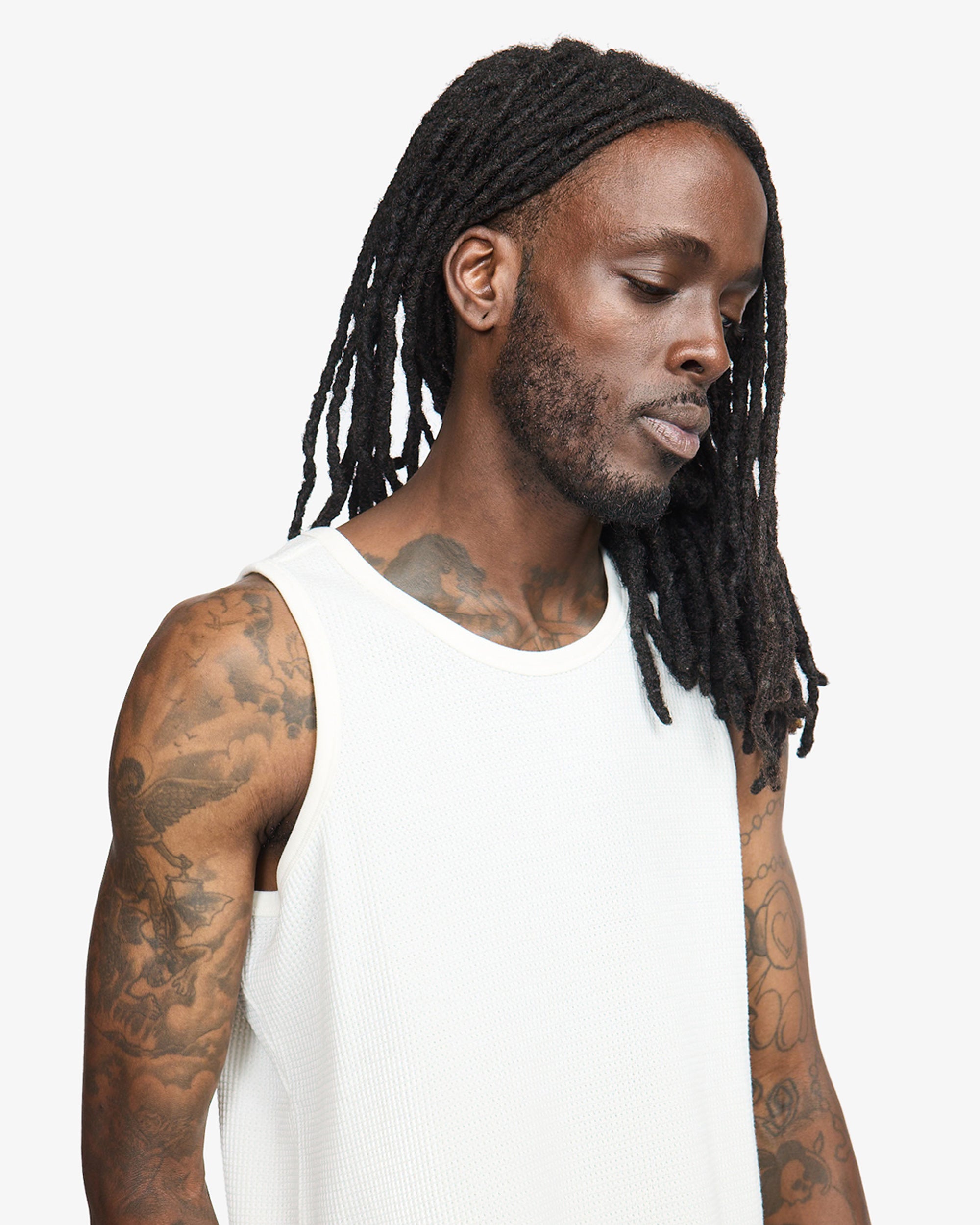 Perforated Tank - White