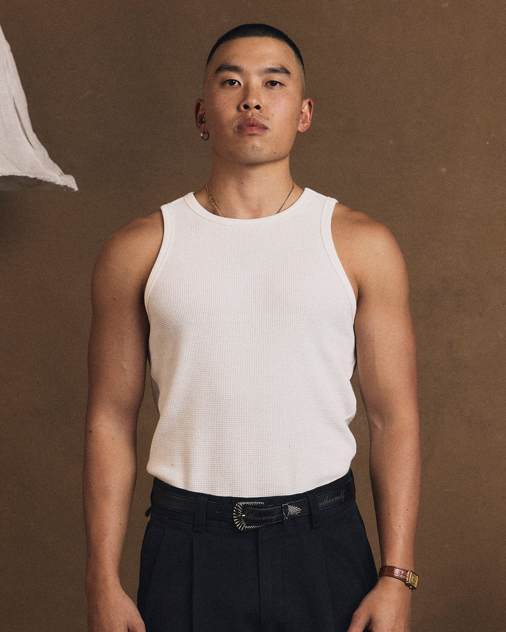 Perforated Tank - Off White