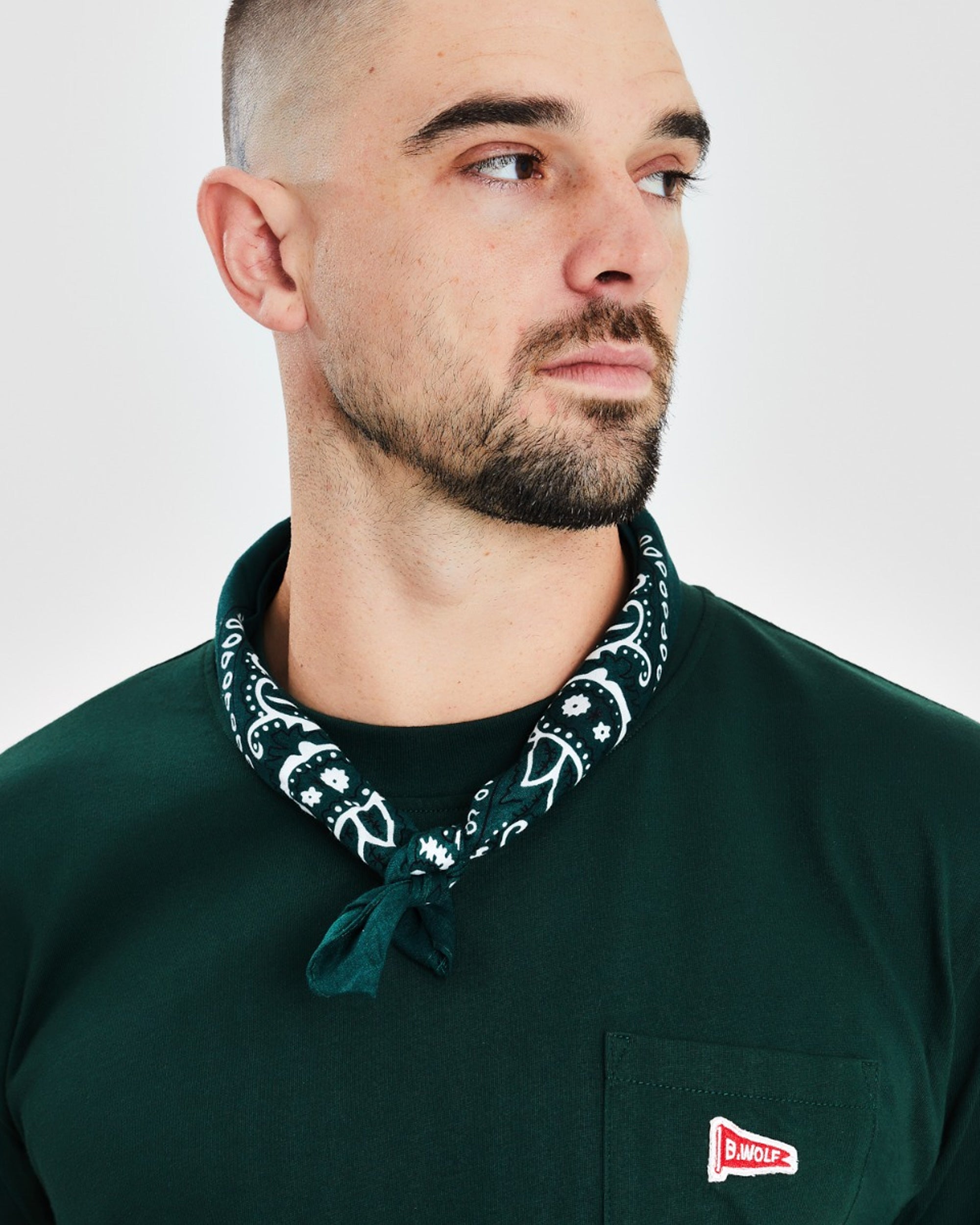 Patch Pocket Tee - Bottle Green