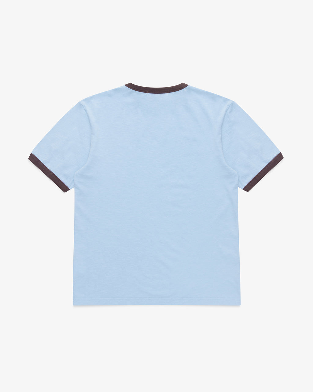 Brotherwolf Flock You Tee in baby blue, back view