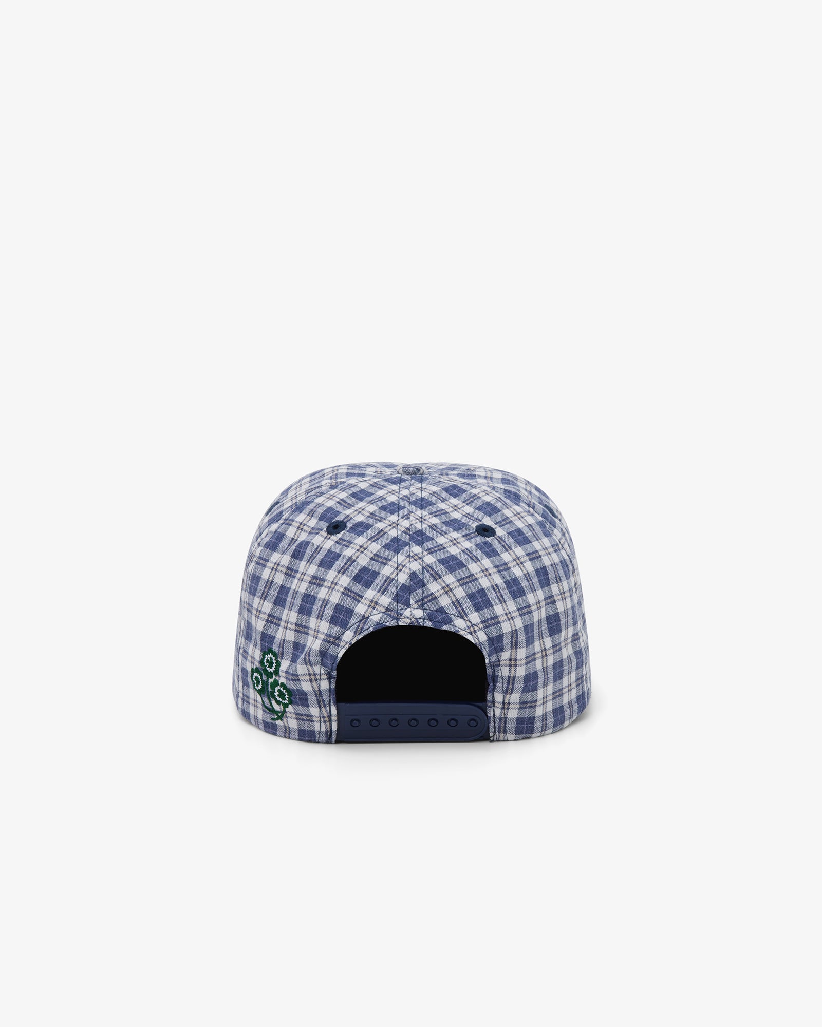 Brotherwolf Caddy Cap in tartan, back view