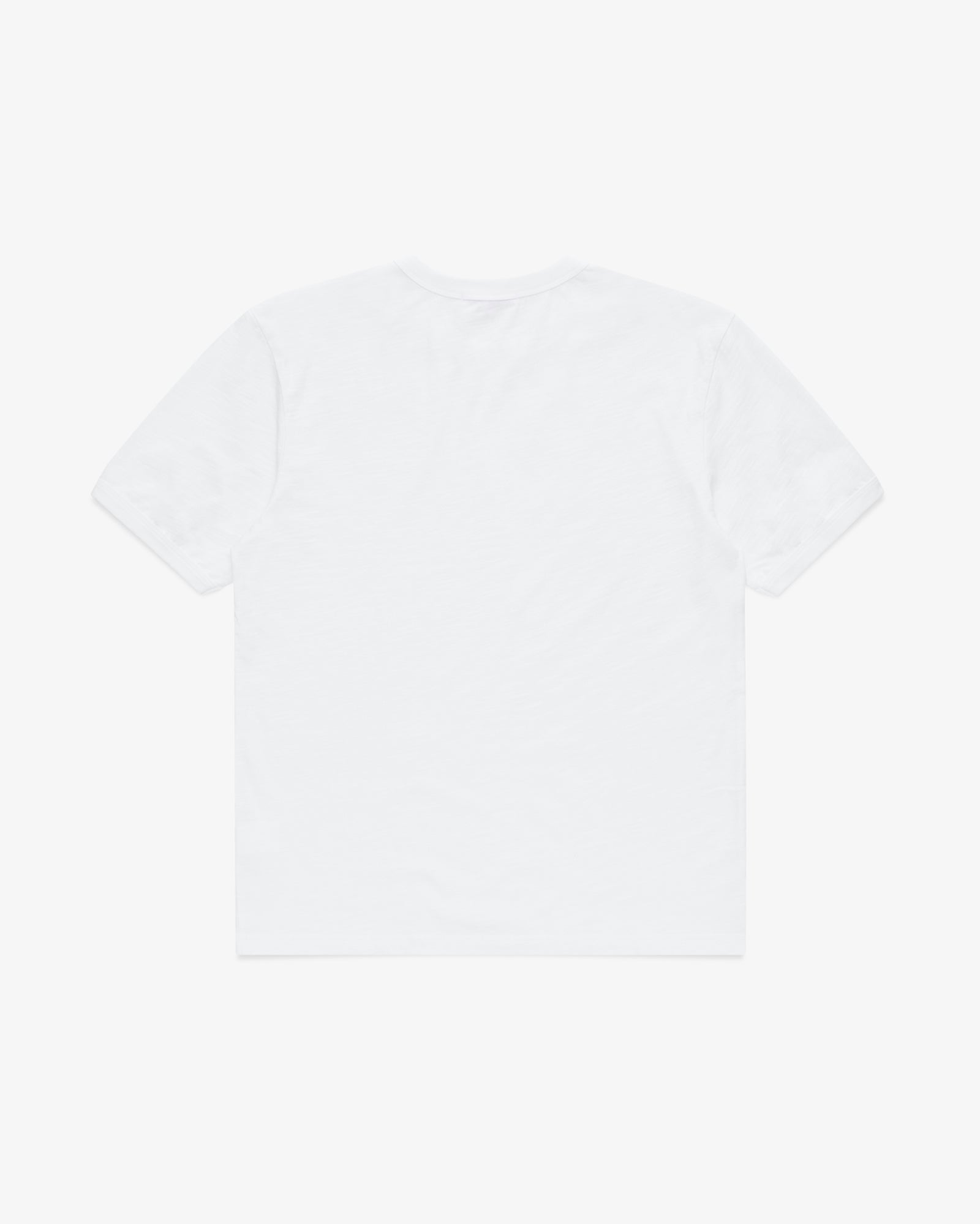 Brotherwolf Ringer Tee in plain white, back view