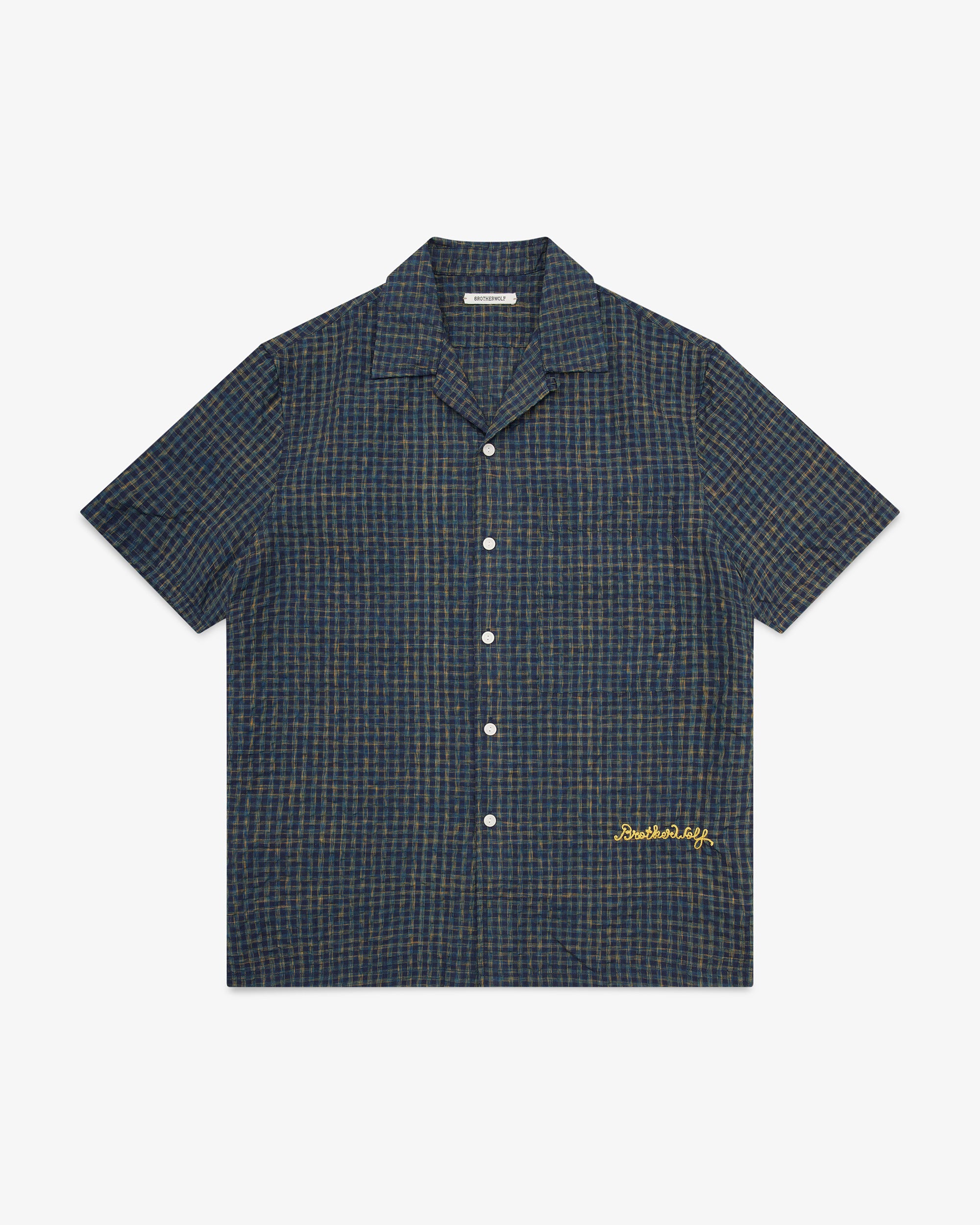 Check S/S Shirt - Navy